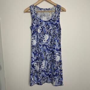 Lily Pulitzer Blue Pandarama Dress Womens Blue Small